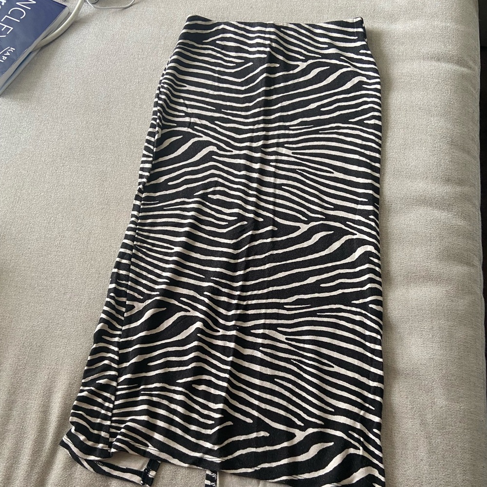 Women Zebra Print Skirt